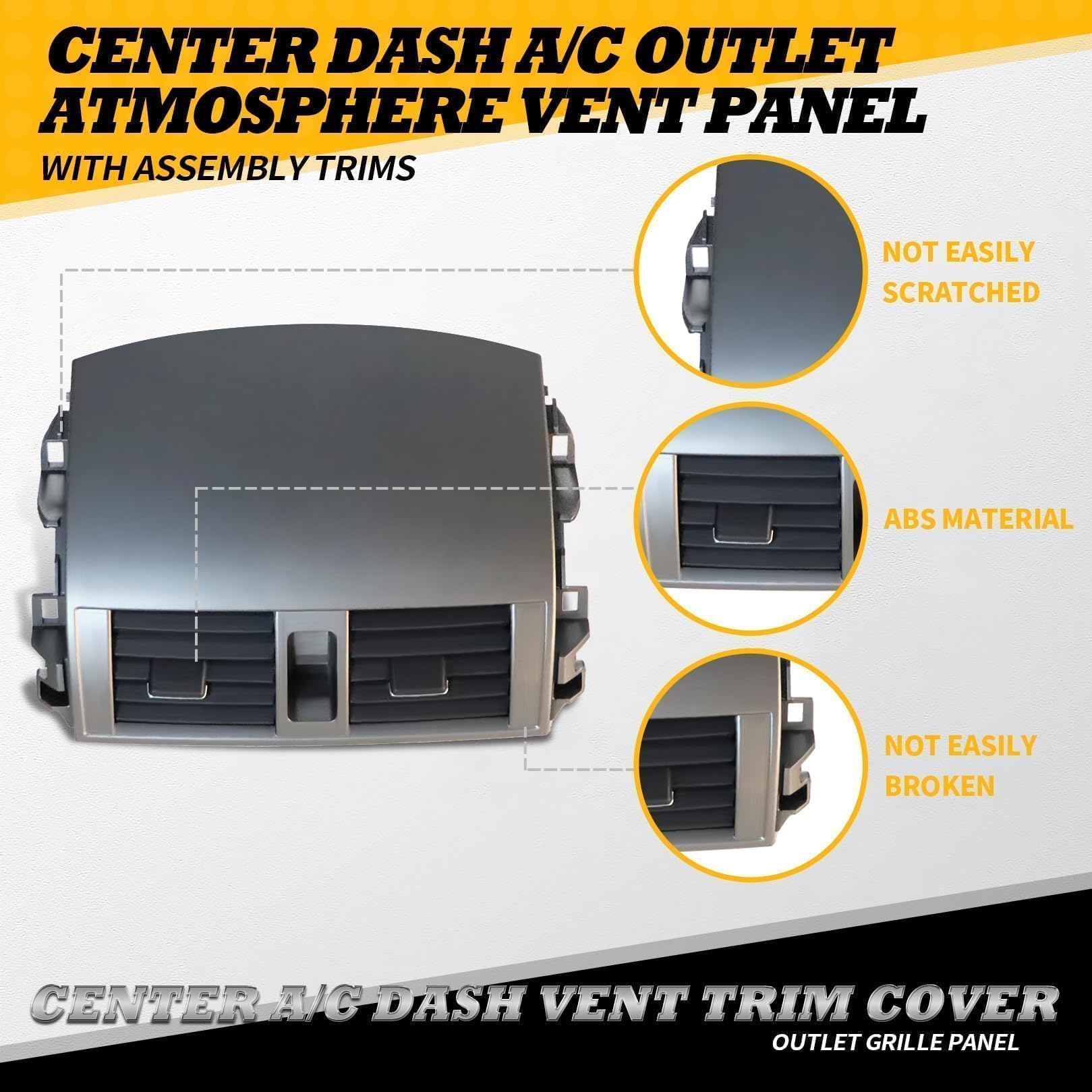 Jecoupoon Corolla vent panel compatible with 2008–2013 models