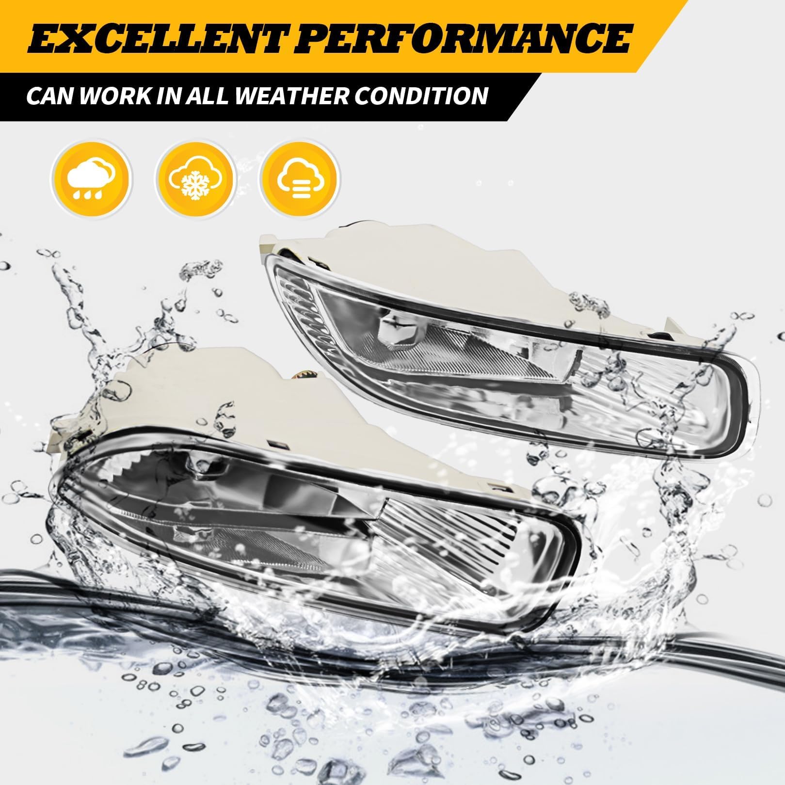 Jecoupoon halogen fog light bulb delivers steady 12V 35W output