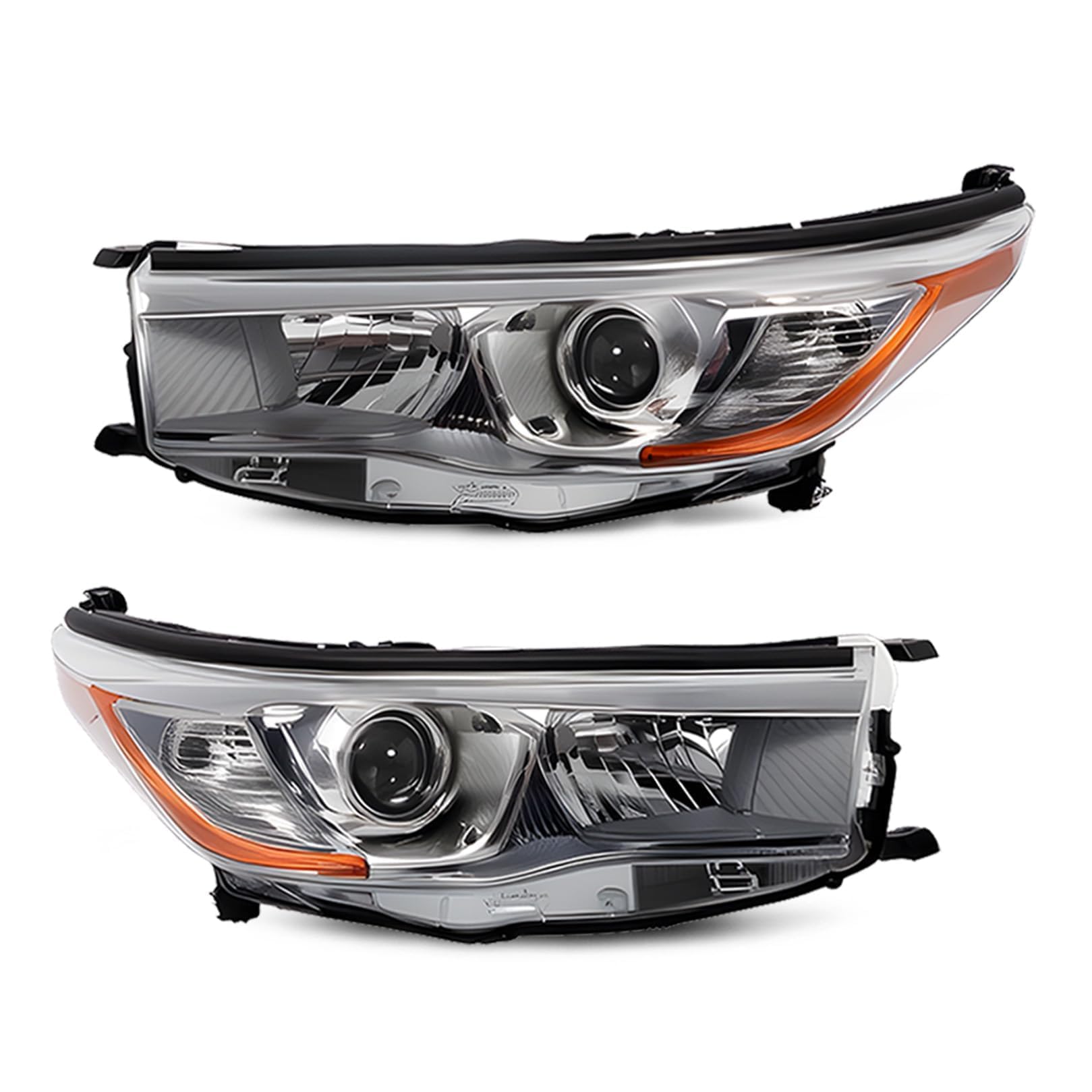 Jecoupoon halogen headlight front view improves visibility for Highlander 2014-2016