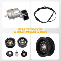Jecoupoon idler pulley kit side view with smooth bearing