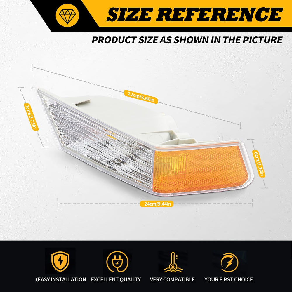 Jecoupoon Patriot side marker light housing right protects the corner light