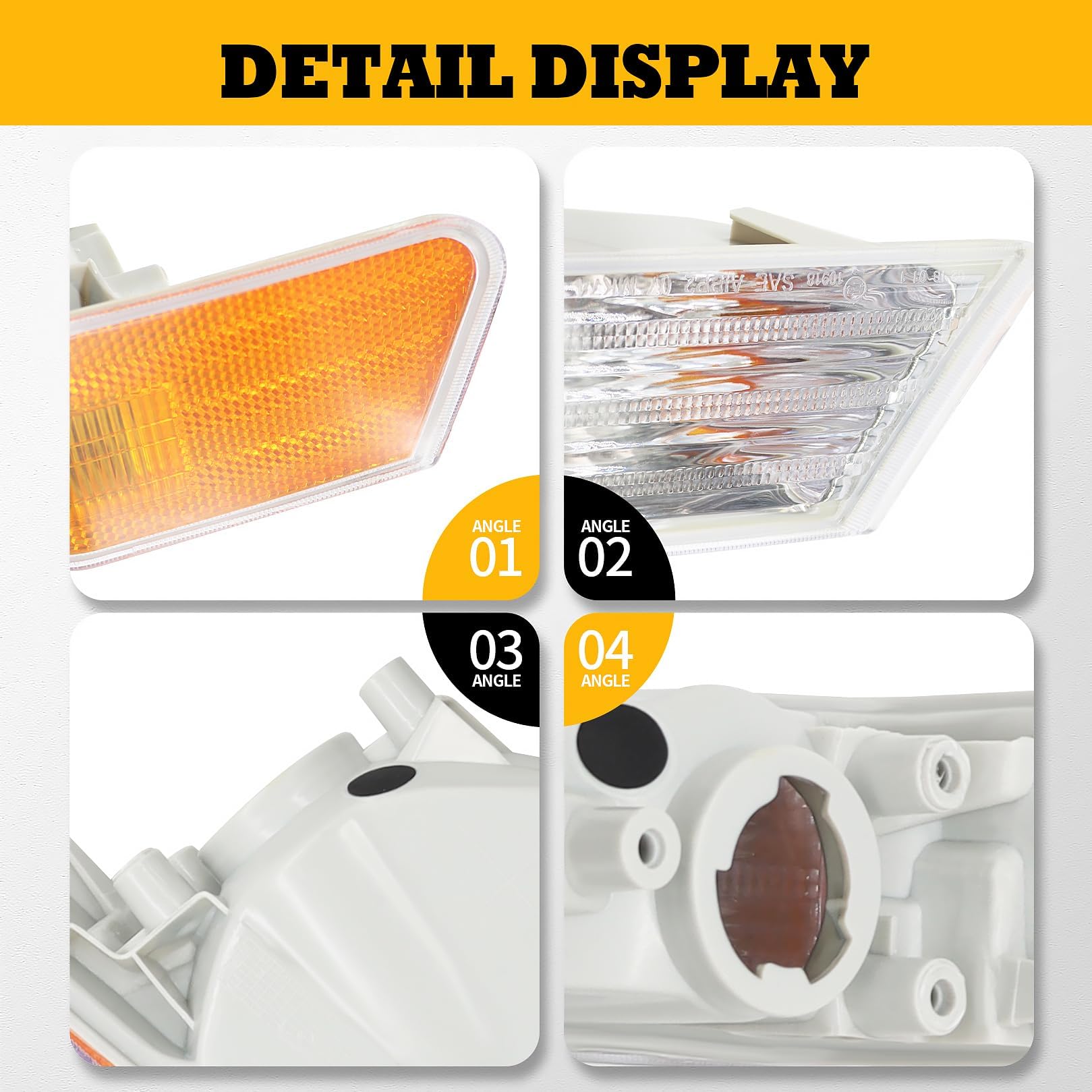 Jecoupoon Patriot corner light cover set for complete exterior upgrade