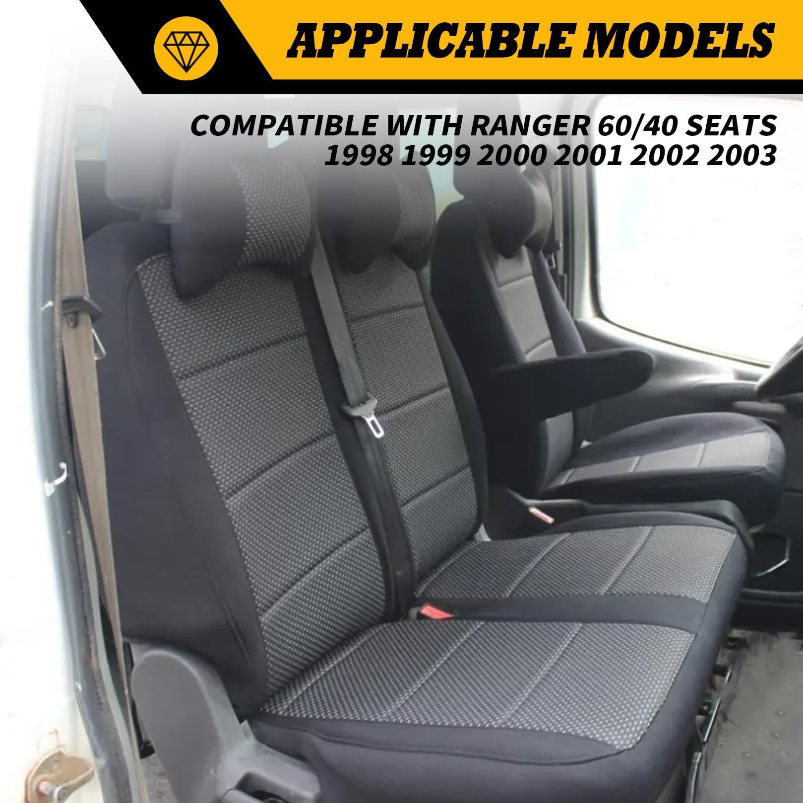Jecoupoon Ranger interior protection helps keep seats clean.