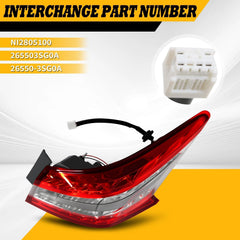 Jecoupoon Sentra tail light lens with protective coating for all-weather clarity.