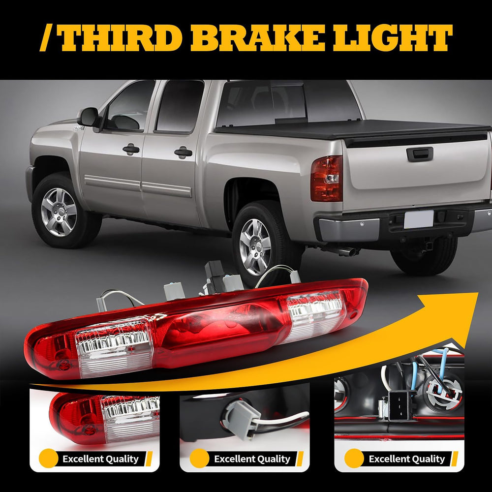 Jecoupoon Silverado-compatible brake light offers precise fit with no tools required.