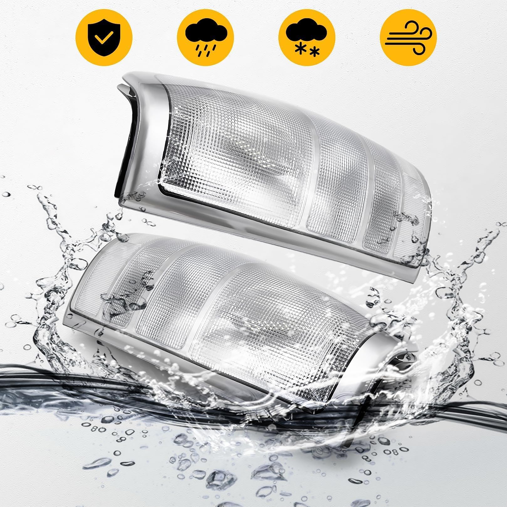 Jecoupoon white tail-light for Sierra Classic 2007 updates rear lighting style