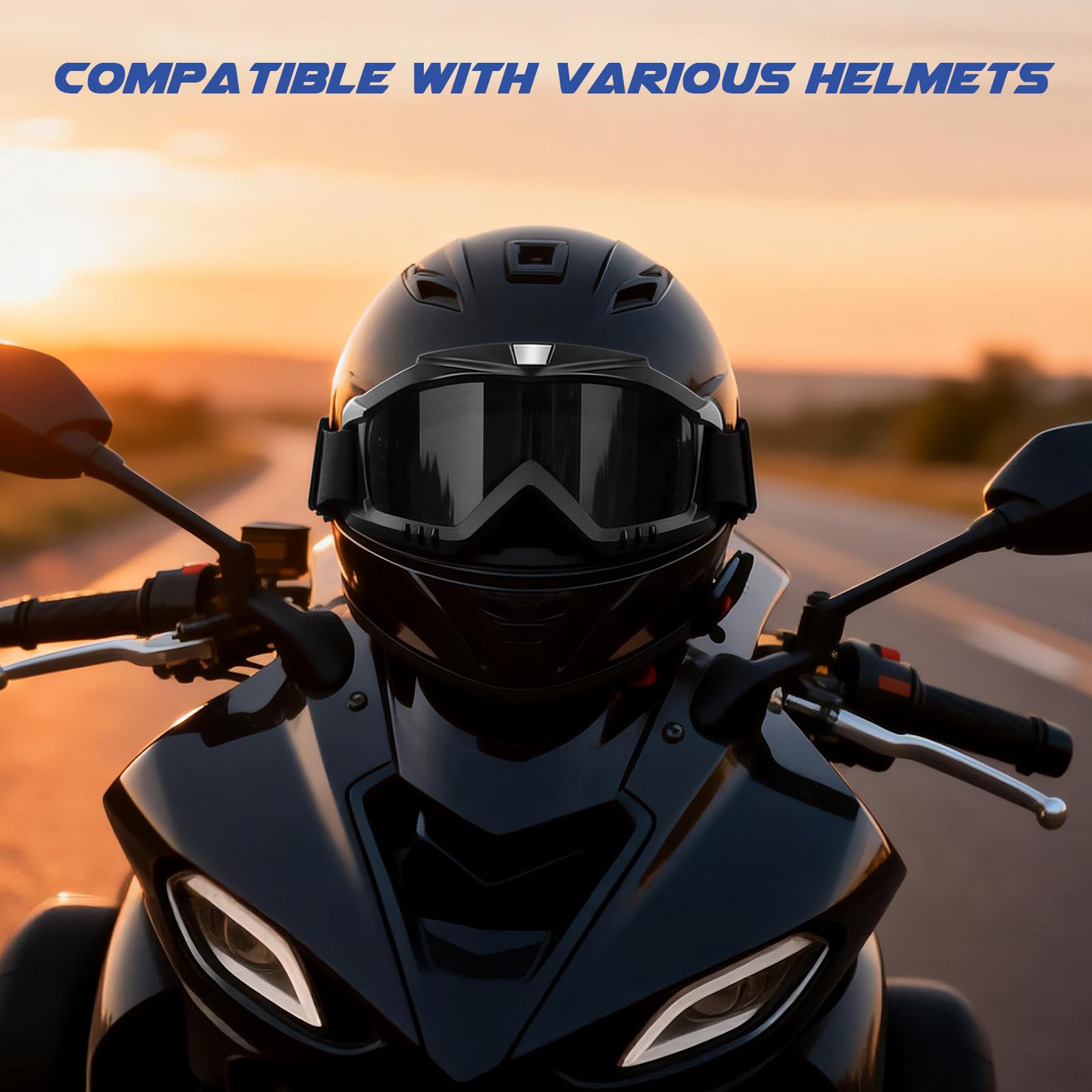 Jeemeele windproof design reduces wind and dust during rides.