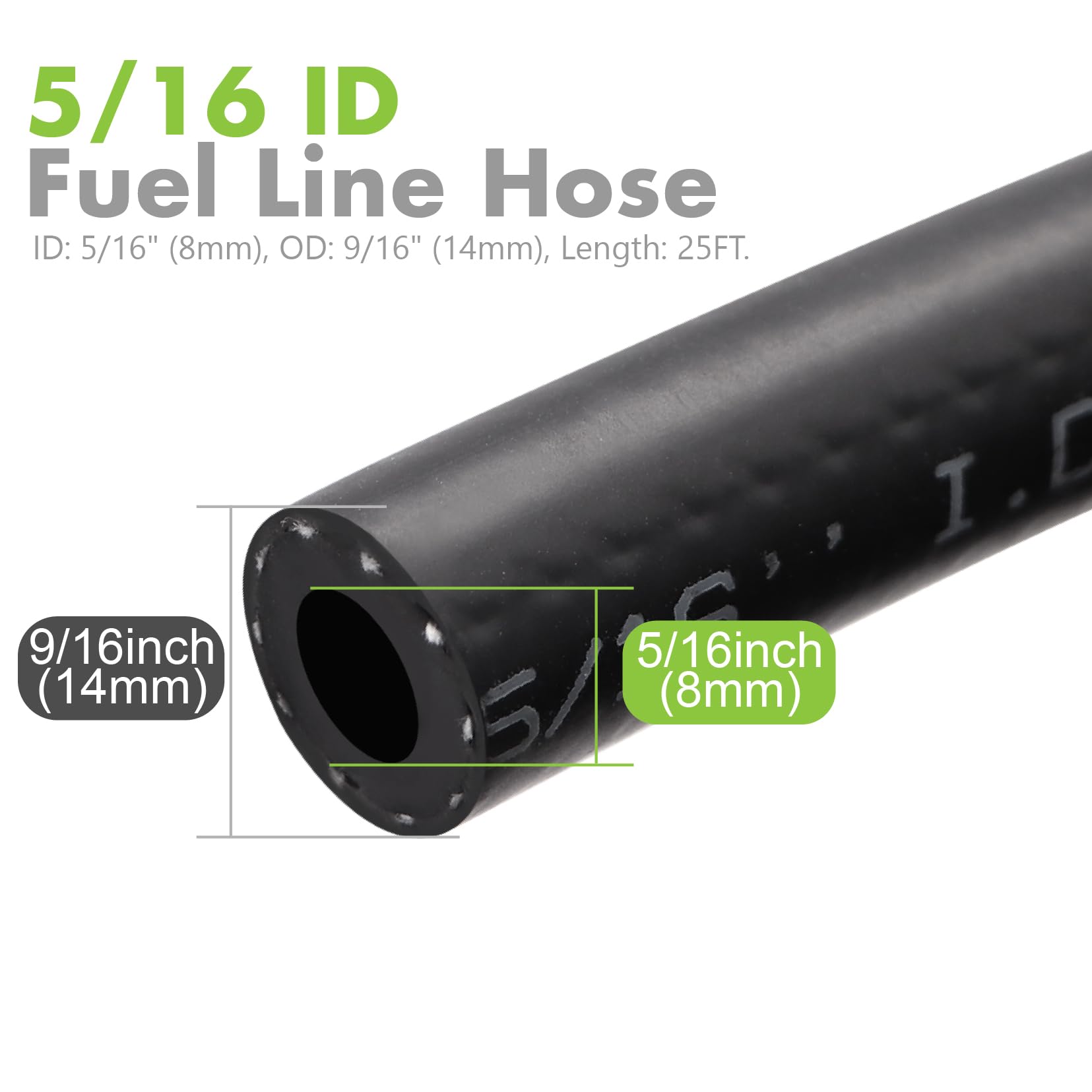 Jeemiter-durable-replacement-hose for cars, trucks, boats, and lawn gear with long service life.