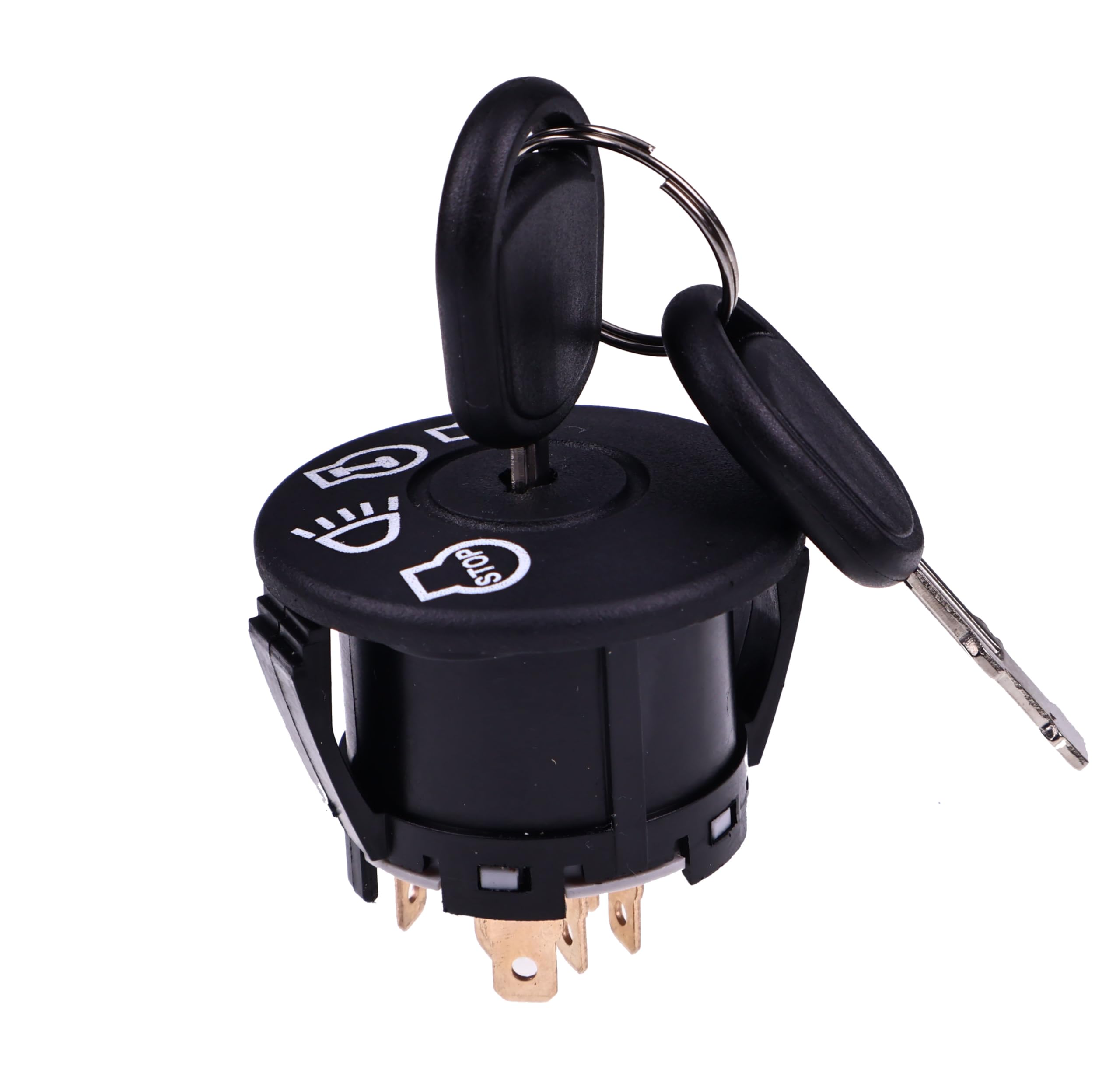 JEENDA d-series lawn tractor ignition switch installed in dashboard for simple ignition.