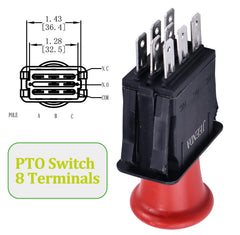JEENDA PTO switch shows two-position focus enabling precise control.