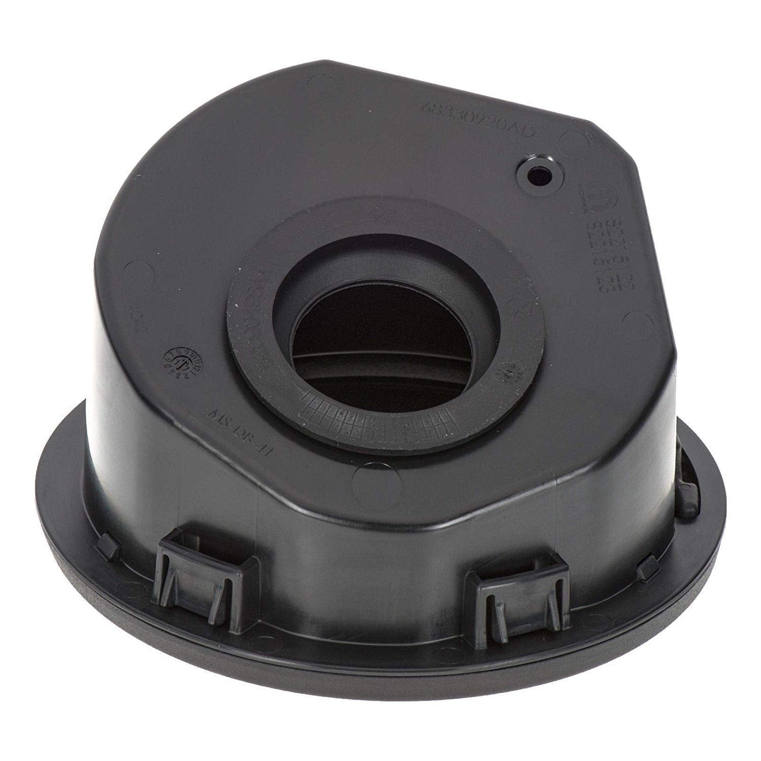Jeep Fuel Door Black installed on vehicle demonstrating easy no-drill fit