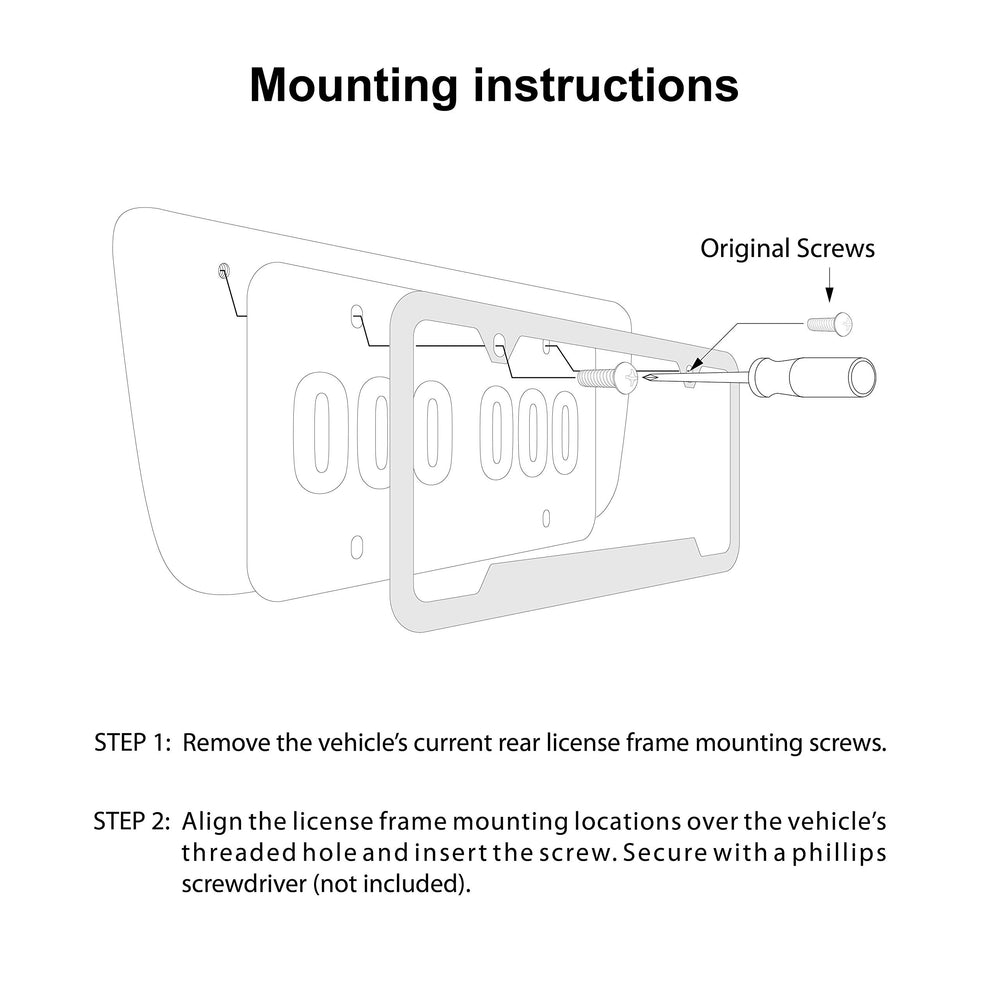 Jeep Wave license plate frame - mounted on vehicle demonstrates weather-resistant plastic.