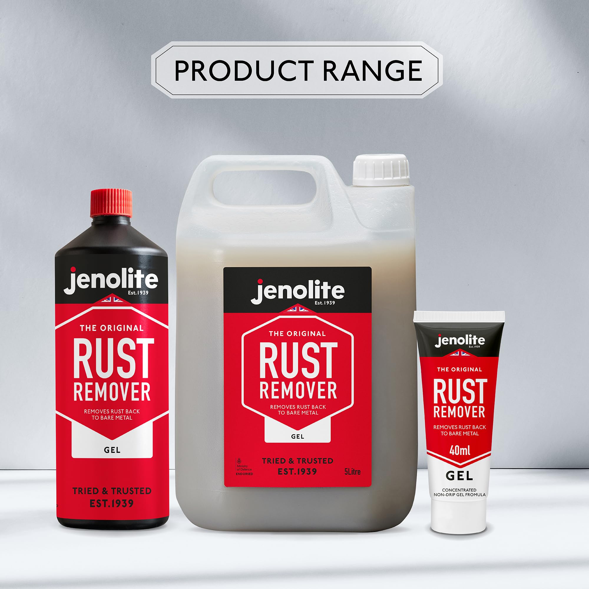 Jenolite Gel Rust Remover used on BBQ grates.