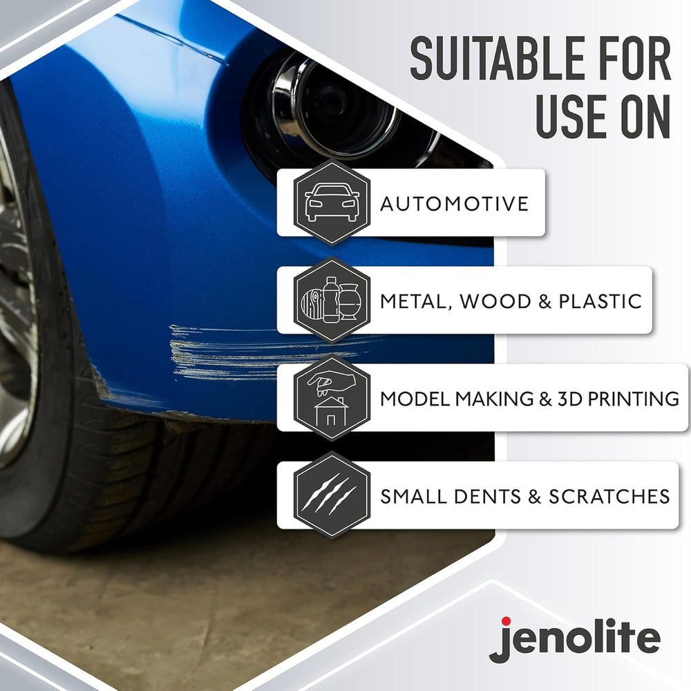 JENOLITE Primer Filler Aerosol Paint Grey priming plastic surfaces for top coats.