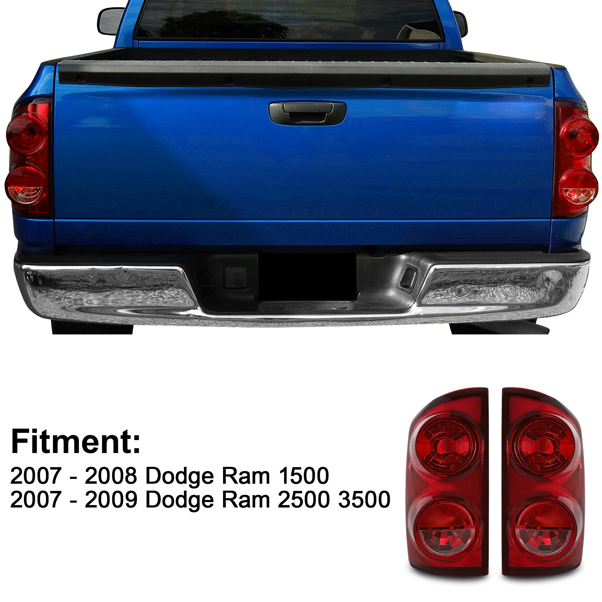 Bolt on installation for Dodge Ram 1500 2500 3500 with Jenuo tail light