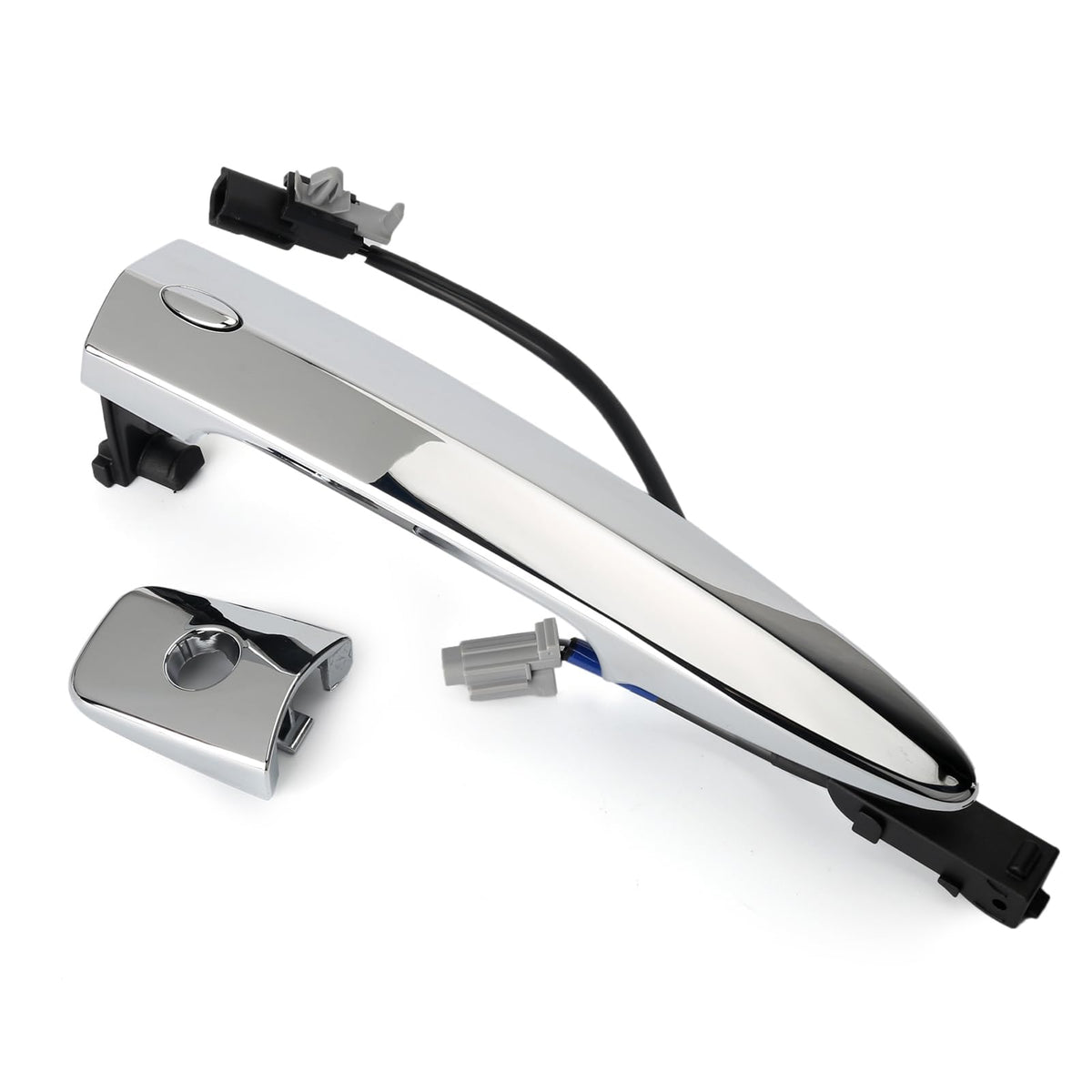 Jepacr exterior chrome door handle with sensor enables keyless entry