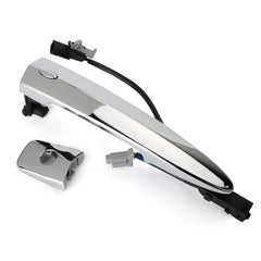 Jepacr exterior chrome door handle with sensor enables keyless entry