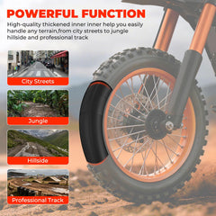 Damping-optimized Jerbor front tube smooths bumps on mixed surfaces for Soleil01 bikes.