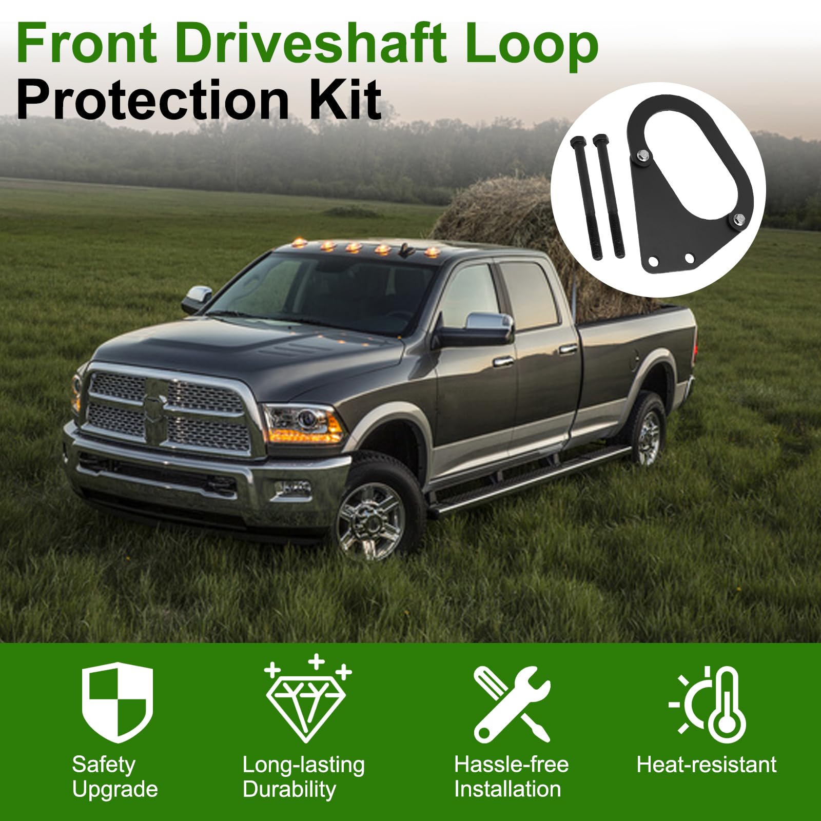 Jerbor front loop protects against driveshaft detachment during aggressive driving.