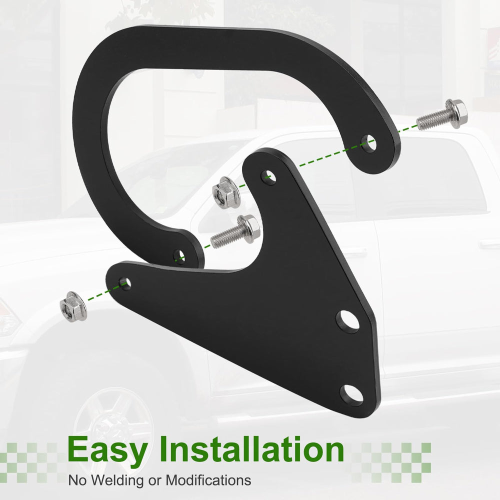 Jerbor Ram 3500 driveshaft loop shields against debris and keeps the front shaft secure.