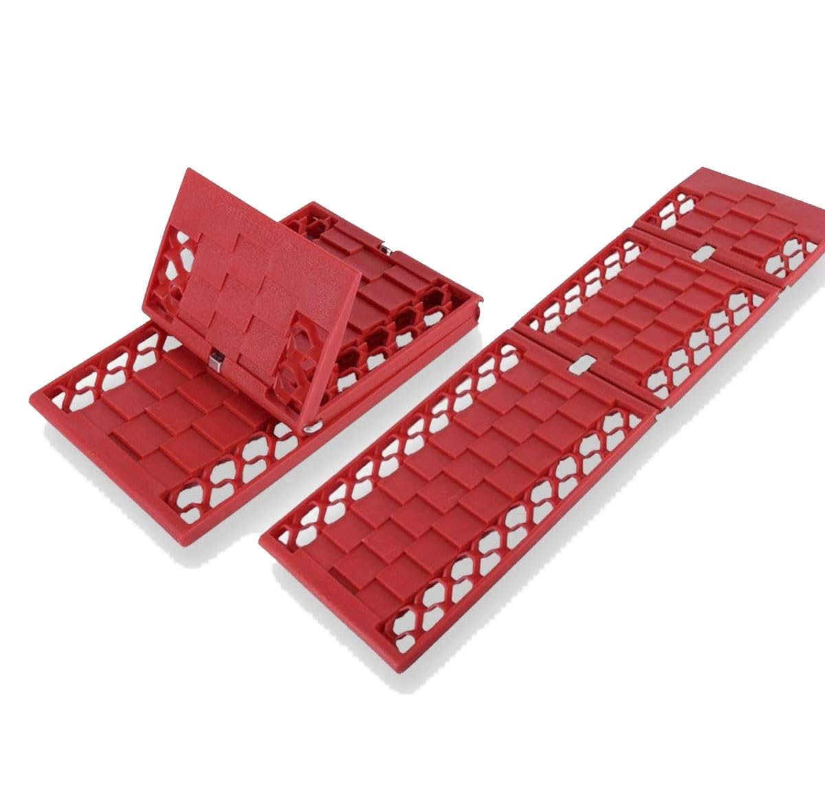 Jeremywell all-weather traction mat front view provides extra grip on snow