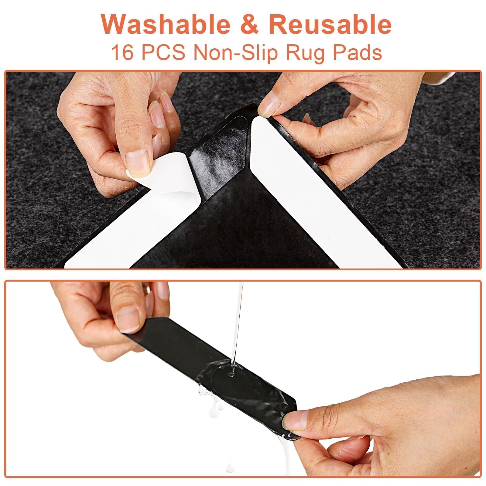 JERIA garage mat features anti-slip backing for secure placement on garage floor.
