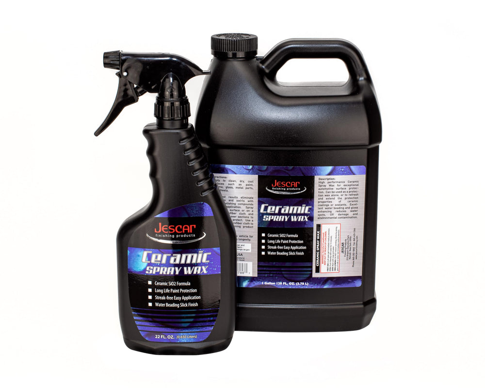 Jescar Ceramic Spray Wax application captures quick, even coating for convenient detailing.