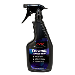 Jescar Ceramic Spray Wax bottle front shows a glossy protective finish.