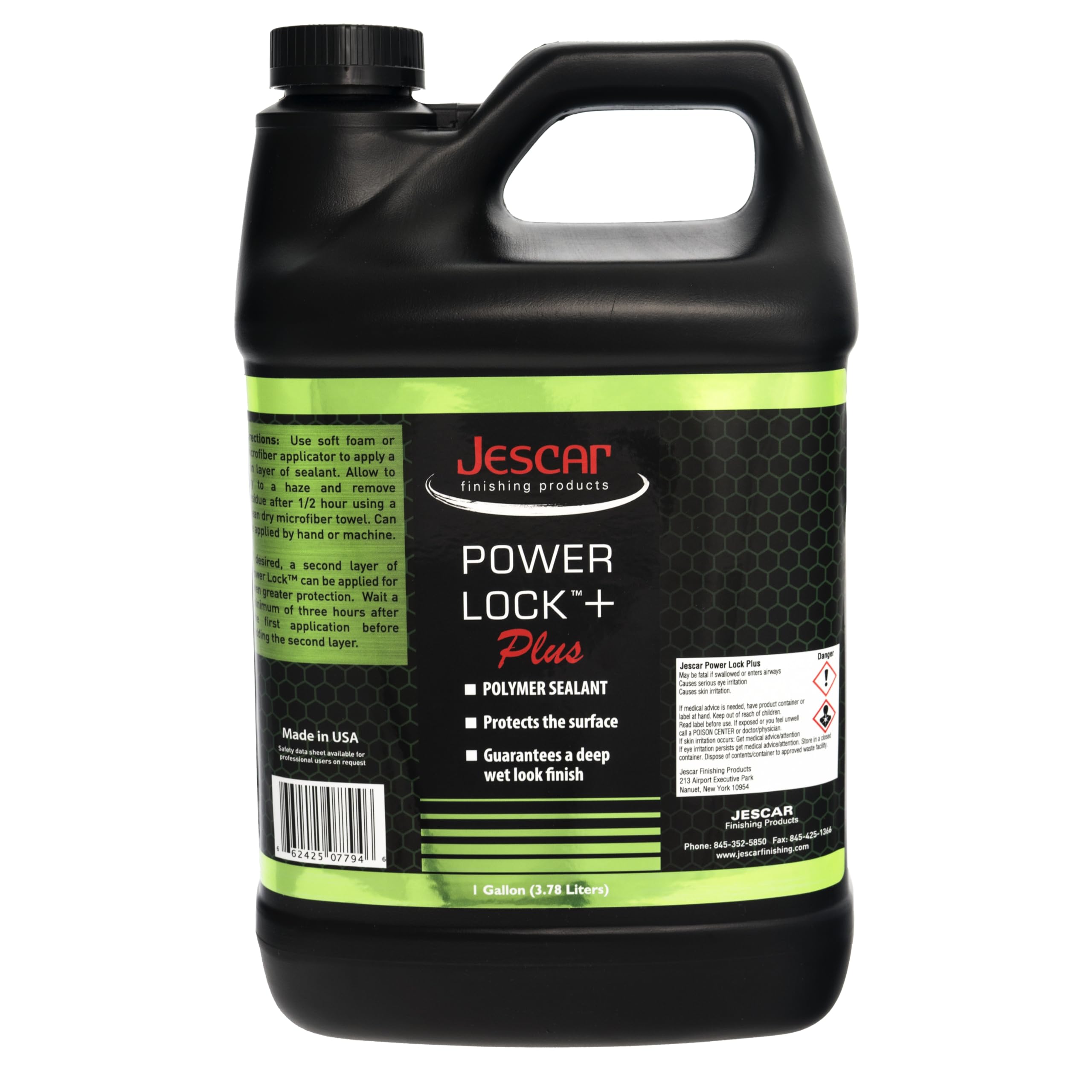 Jescar Power Lock Plus bottle closeup, ready for durable high-gloss paint protection
