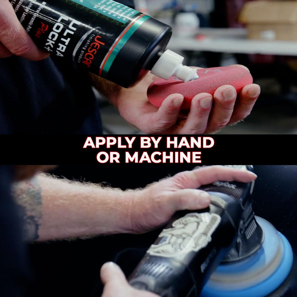 Jescar Ultra Lock+ foam applicator for uniform, user-friendly protection