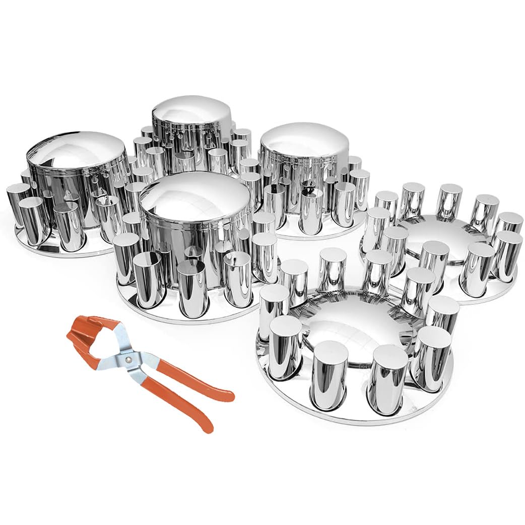 JESONN 33mm chrome front axle cover adds shine and protection