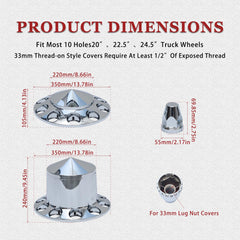 JESONN spiked AS rear axle cover adds durable corrosion resistance and aggressive look.