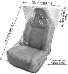 JESUNK disposable plastic seat covers offer quick replacement during service and travel.
