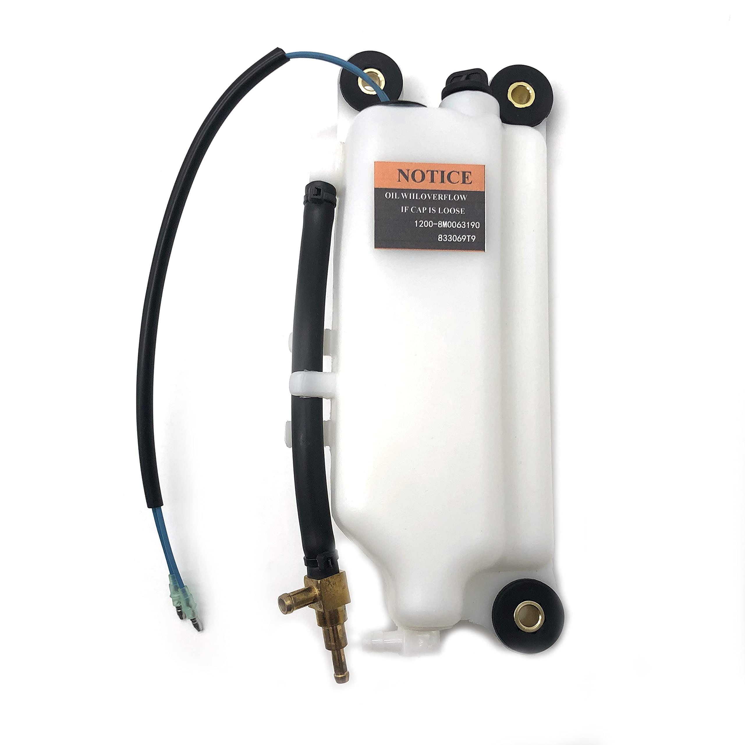 Jetunit oil tank assembly for Mercury 833069T6 outboard improves compatibility with multiple HP models