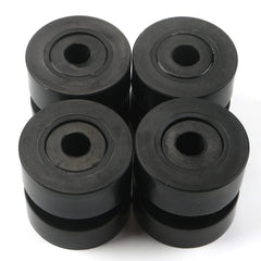 Black polyurethane bushing from Jetuplusllc for Peterbilt exhausts in a four-pack