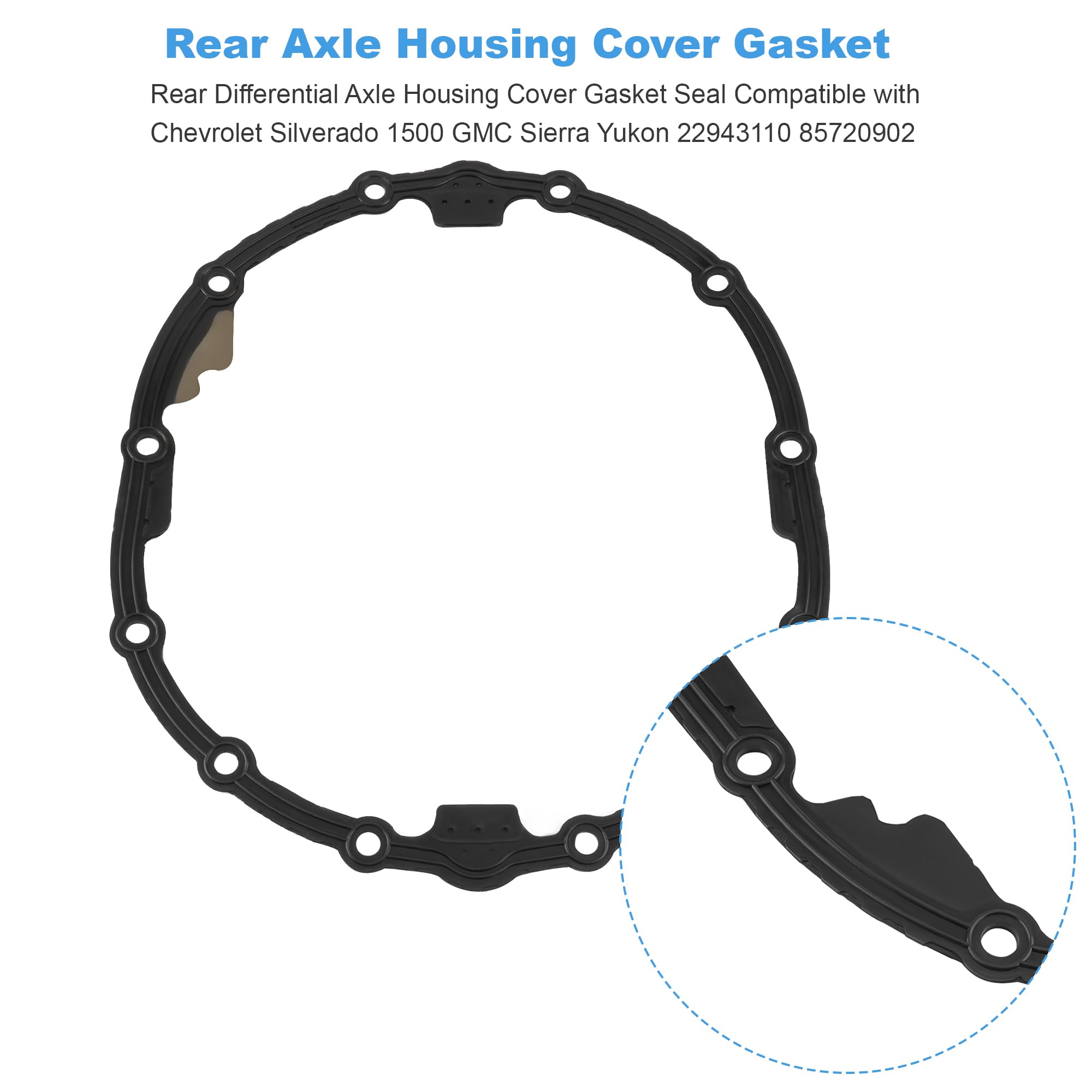 Jetuplusllc Chevrolet Silverado 1500 rear gasket for easy direct replacement