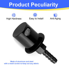 Jetuplusllc 5/16 hose barb connection supports universal venting across vehicles