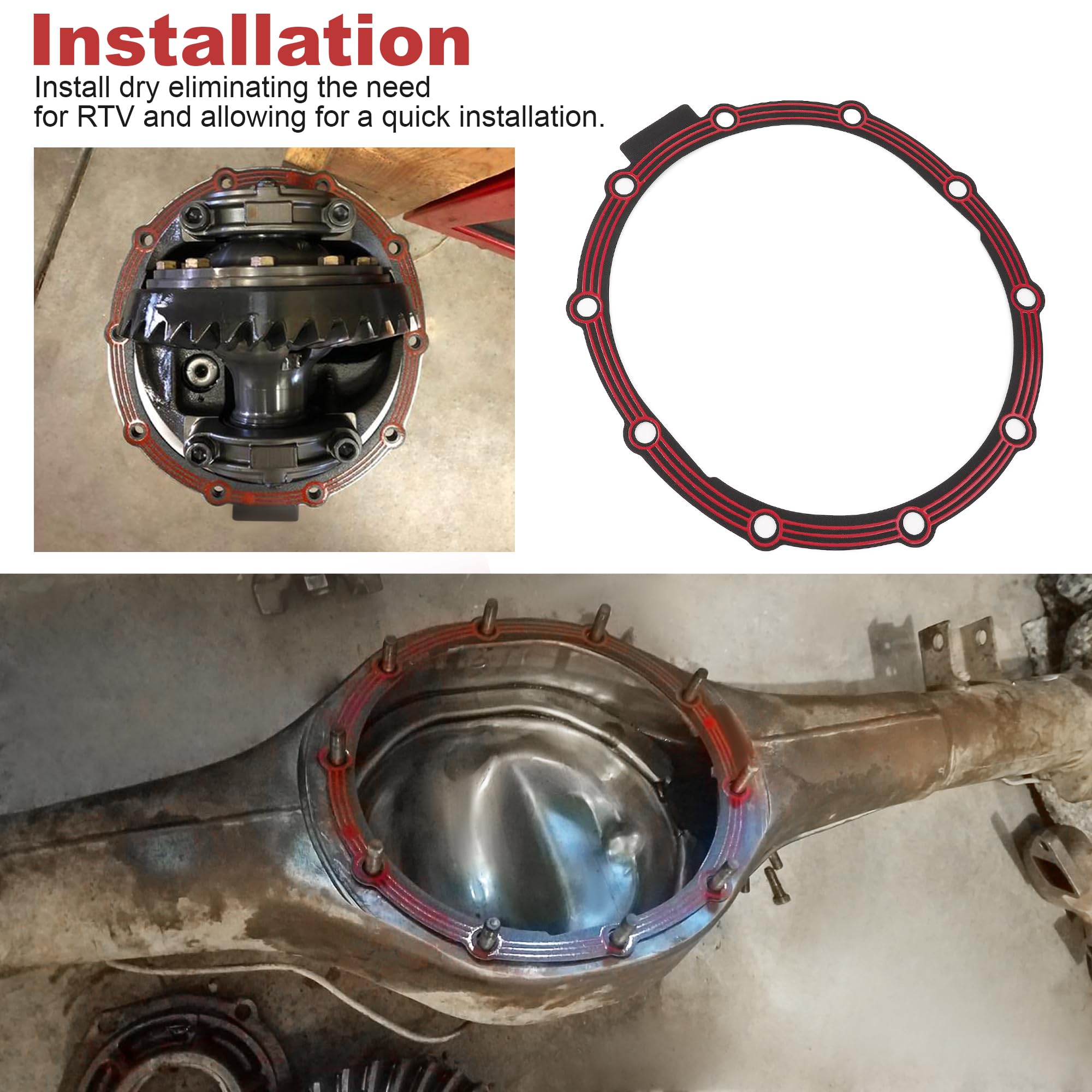Jetuplusllc gasket designed for 9-inch differential covers ensures proper fit