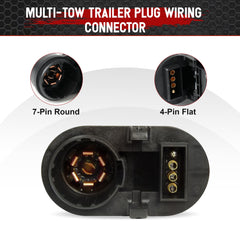 Jetuplusllc four-pin plug for secure trailer power connections.