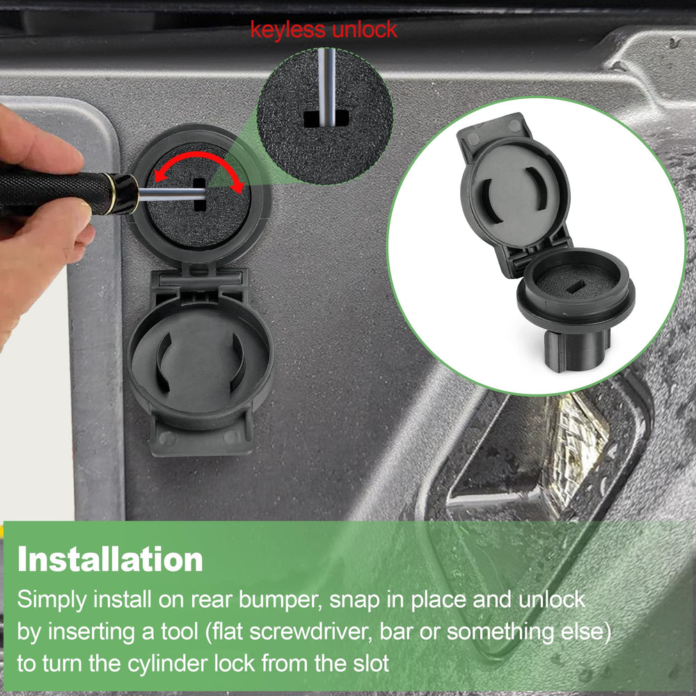 Jetuplusllc plastic locking mechanism with dust cover guards against water and rust