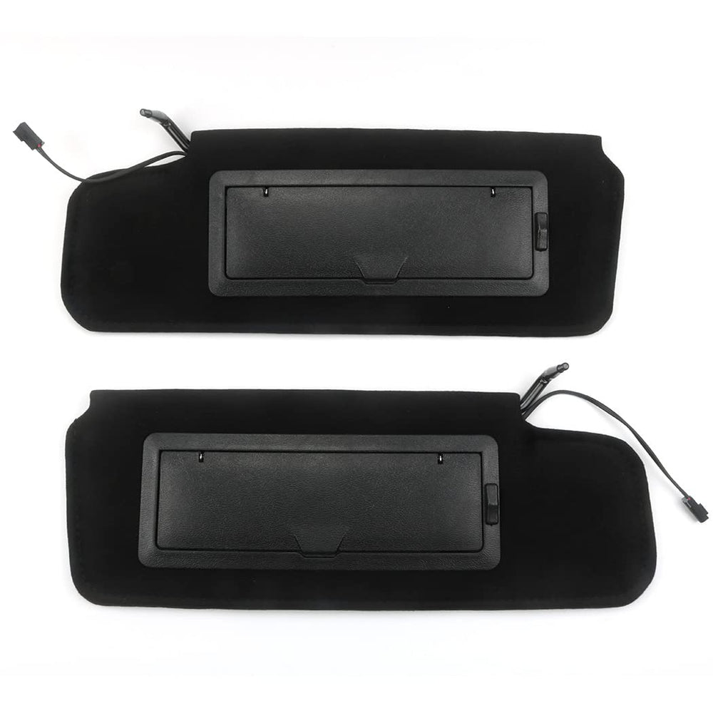 Jetuplusllc sun visor with LED vanity mirror, left Corvette C4, enhanced interior lighting.