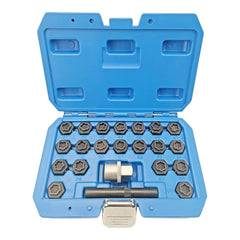 JEUCLEL 22-piece wheel locking nut key kit for BMW compatibility.