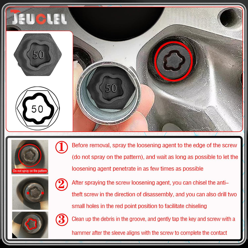 JEUCLEL 1 adaptor and 1 punch included for quick changes.