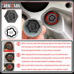 JEUCLEL 1 adaptor and 1 punch included for quick changes.