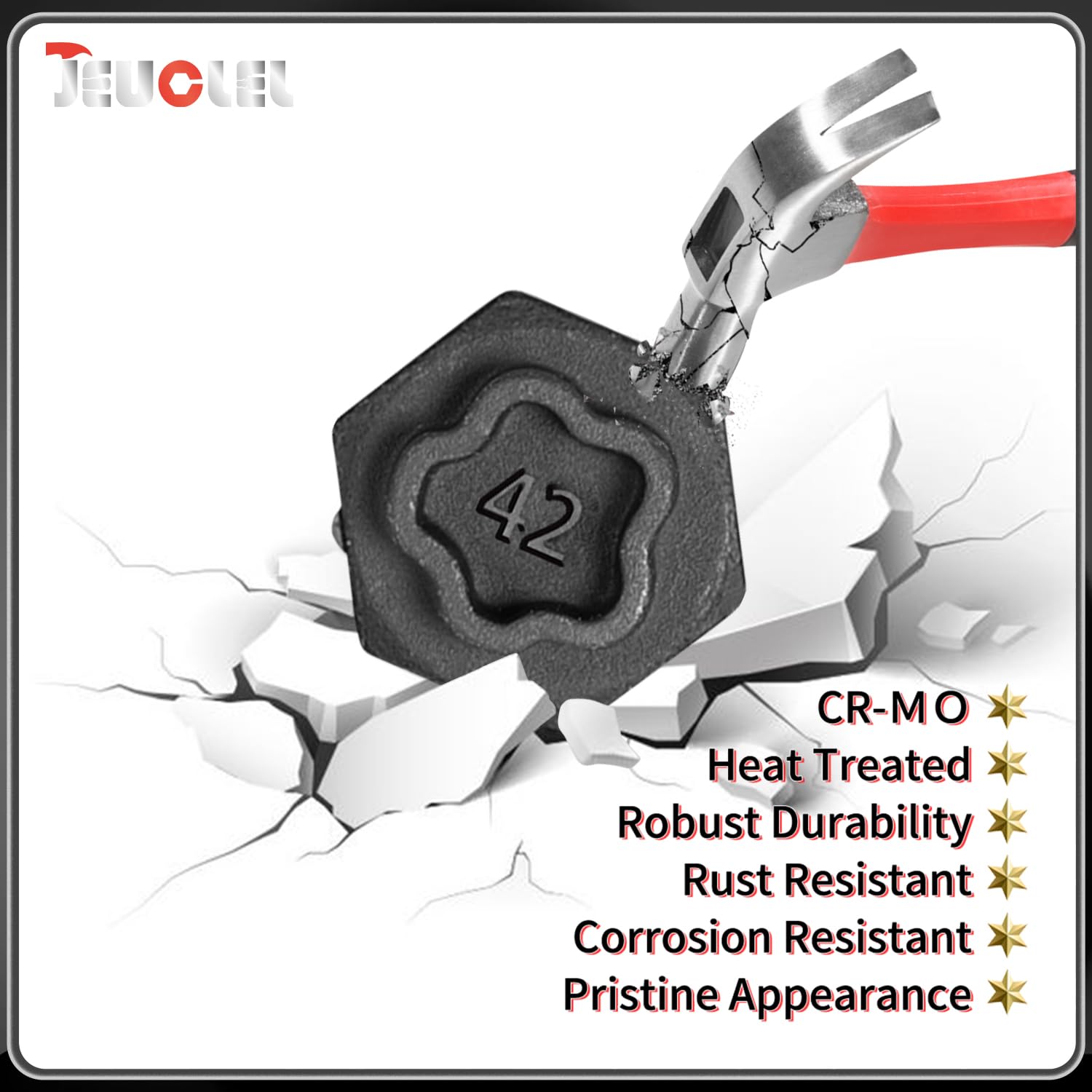 JEUCLEL Anti-theft wheel removal tool for secure service tasks.