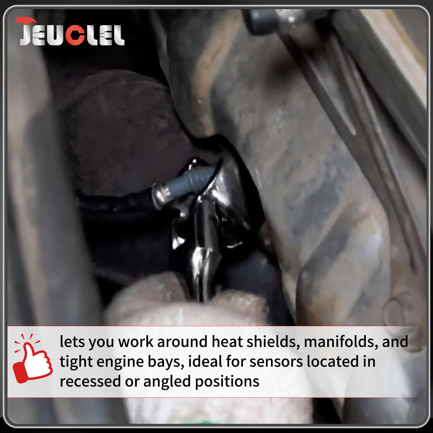 Chrome vanadium steel JEUCLEL oxygen sensor wrench construction