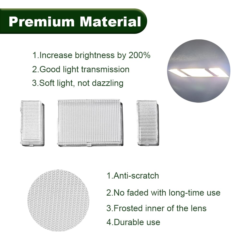 JEUNODIY easy-to-install dome cover replaces OEM part without tools