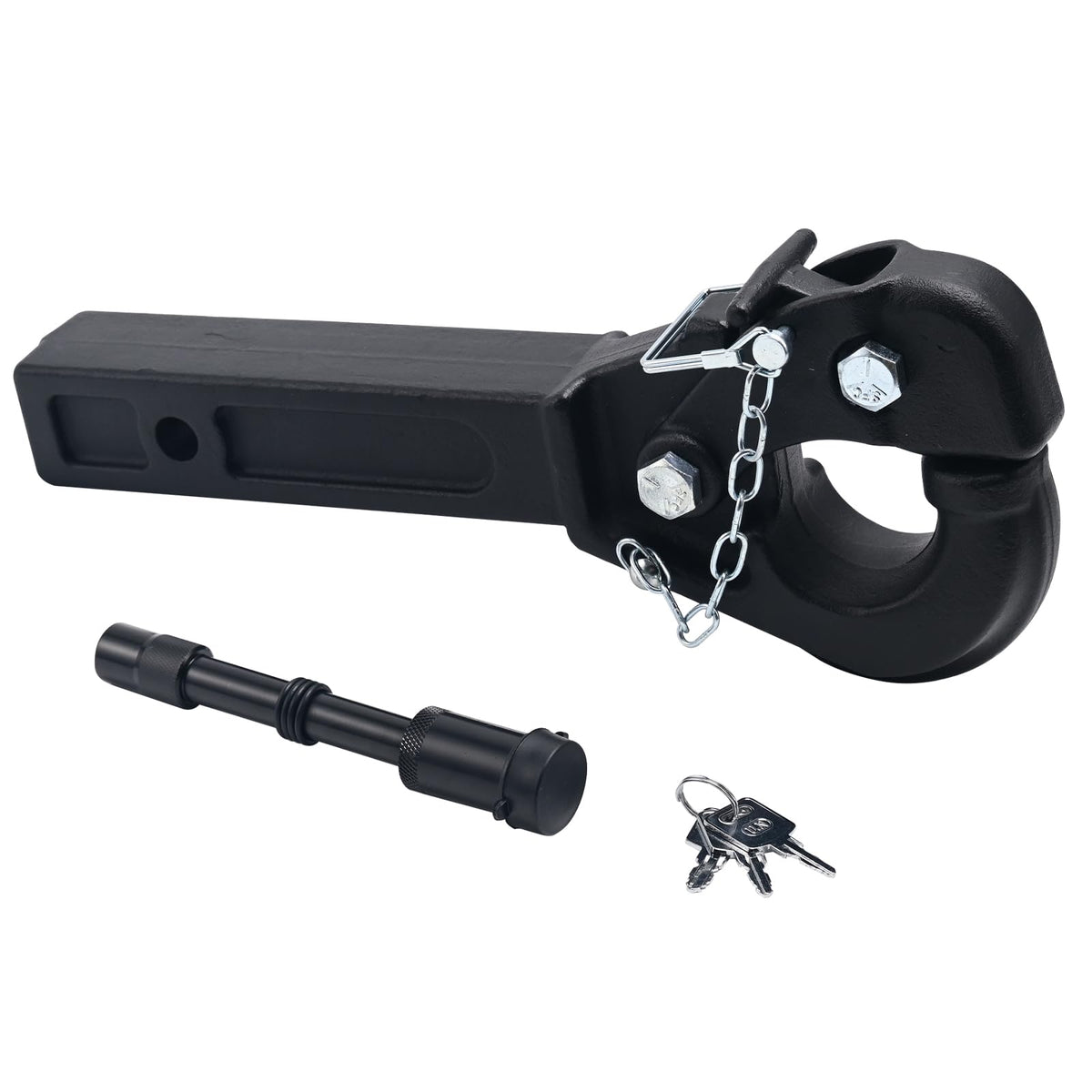 JEXTRA pintle hitch 15-ton profile view shows rugged forged steel construction