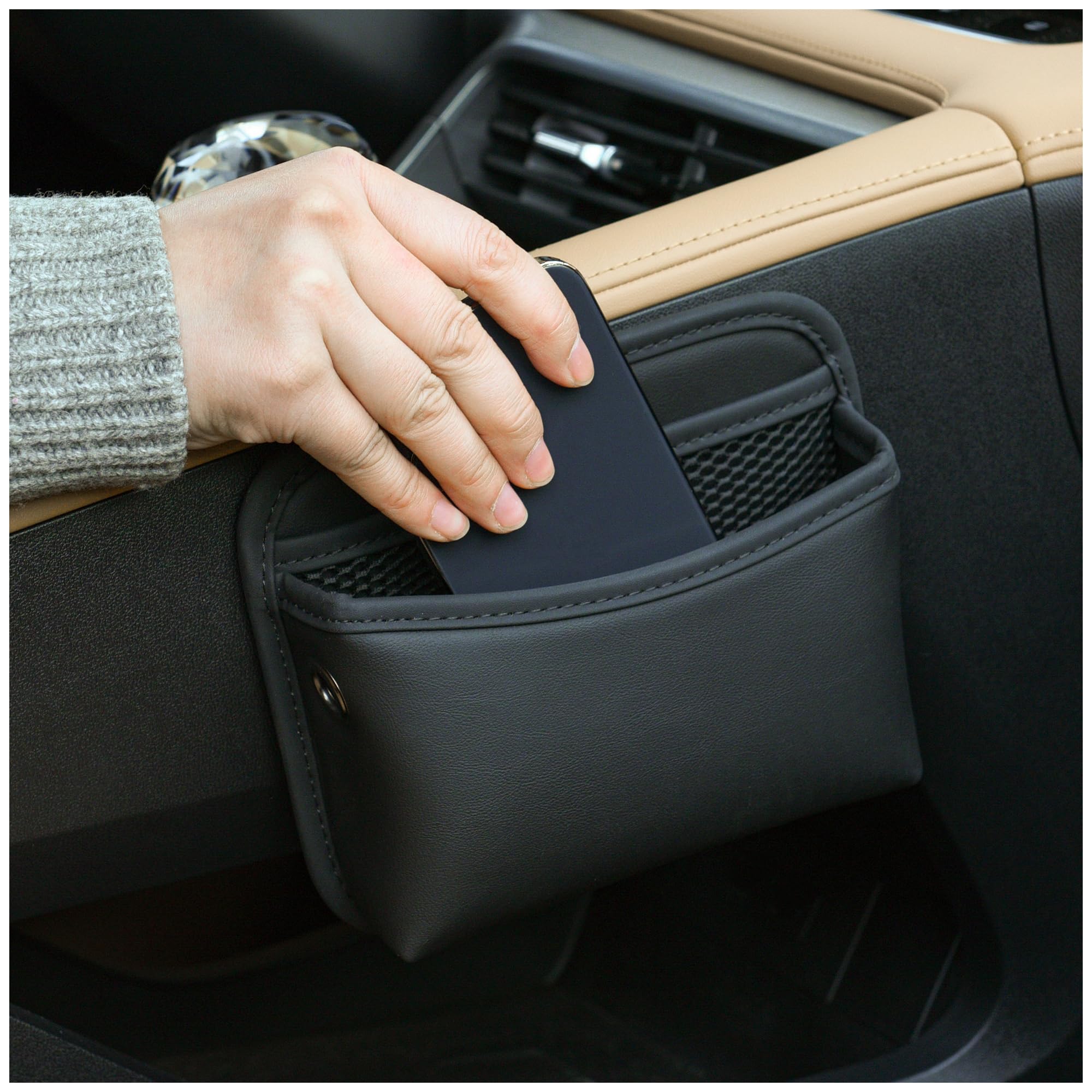 JEYODA car-seat side pocket compact for quick access to keys and phone