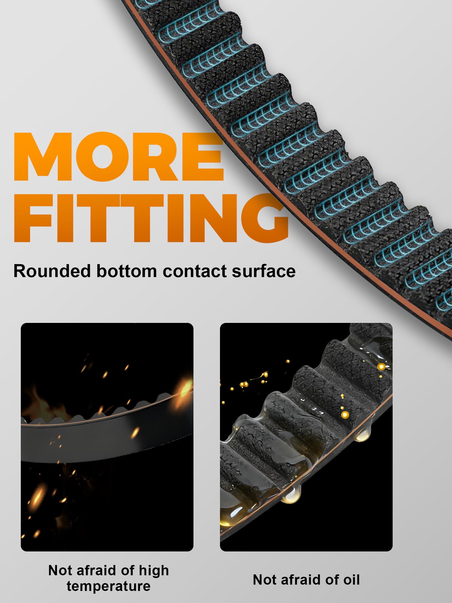 JFG RACING 560-8M belt for Talaria X260 improves oil resistance and longevity.